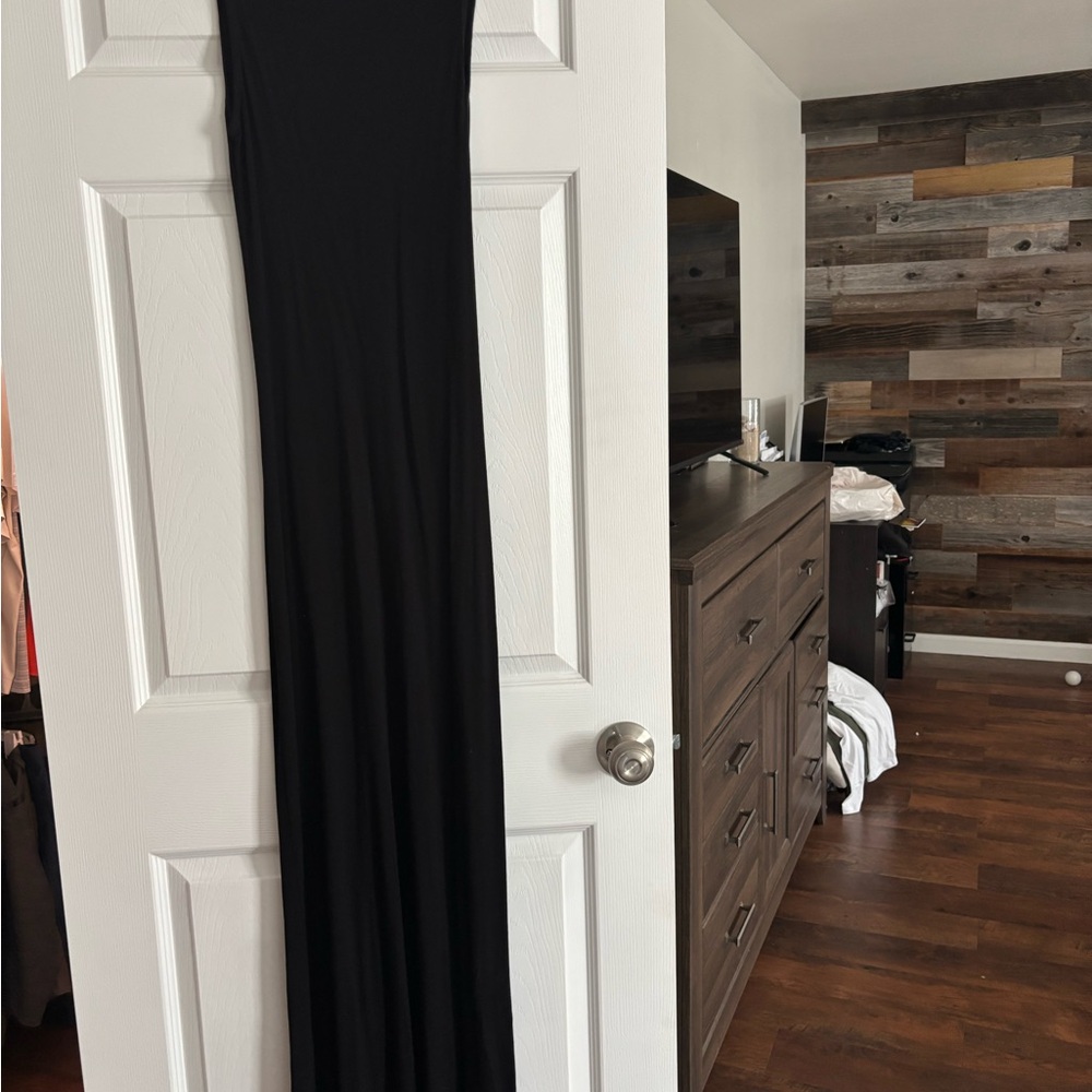 Forever 21 Black Maxi Dress with low V back